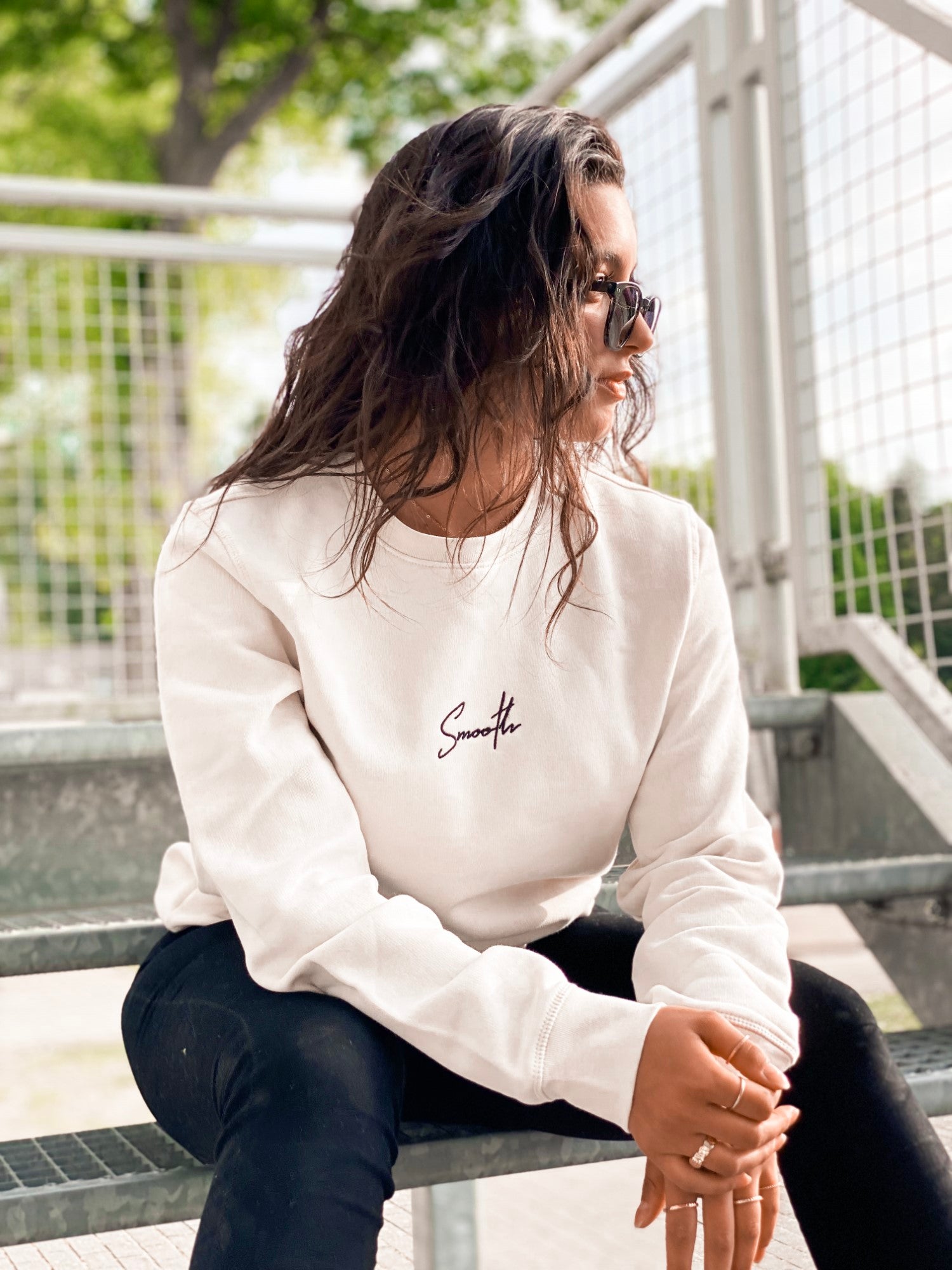 Vintage White Crew / Signature Black Women