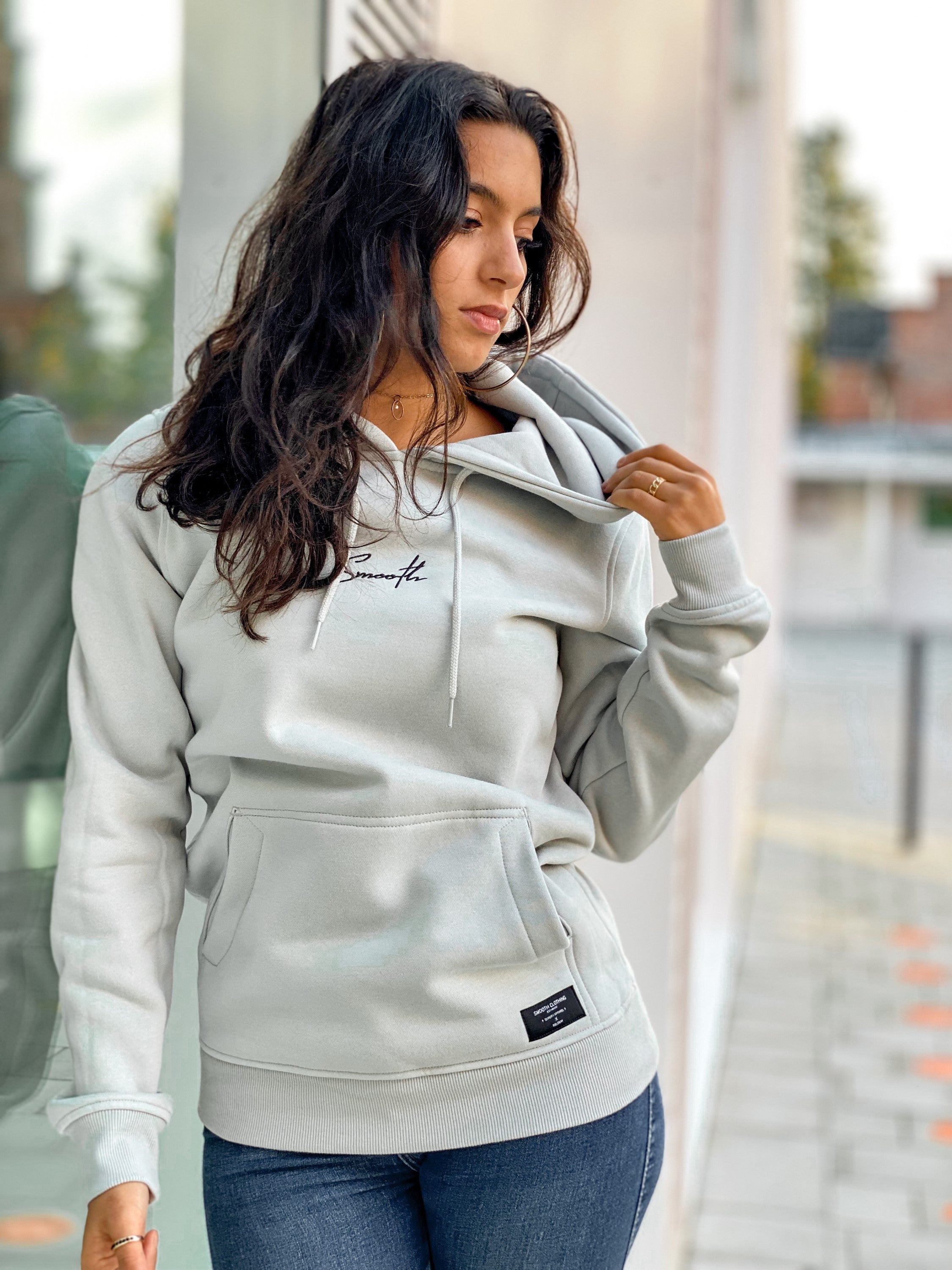 Soft Concrete Hoodie / Signature Black Women