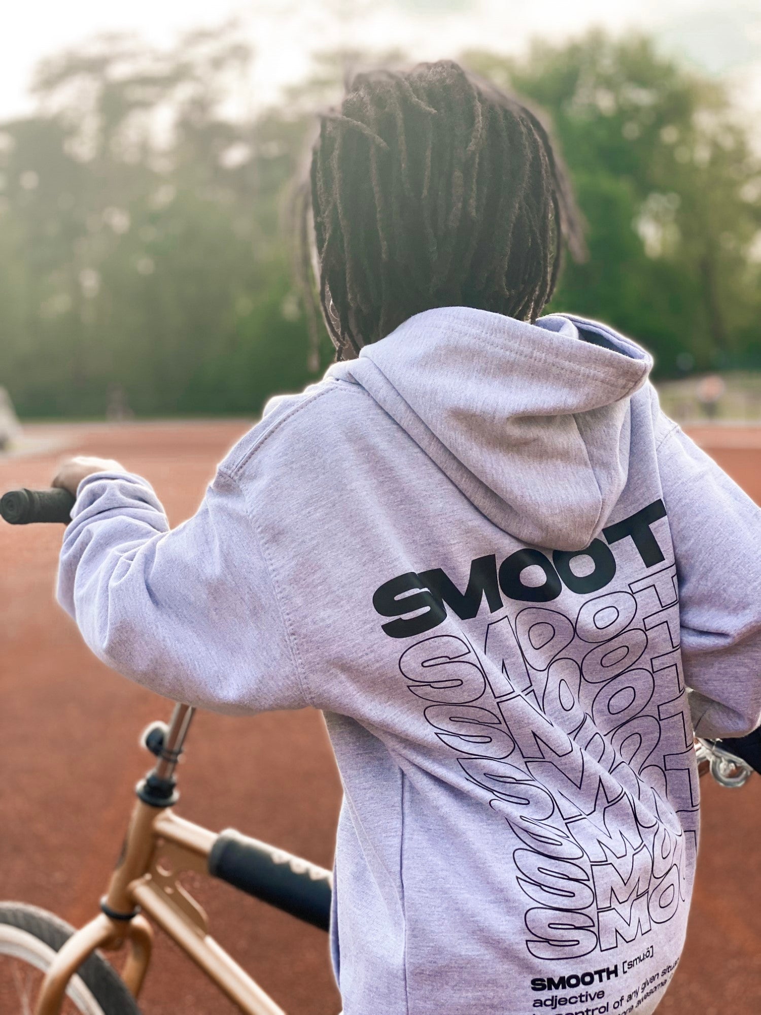Grey Kids Hoodie / Warp Black Boys