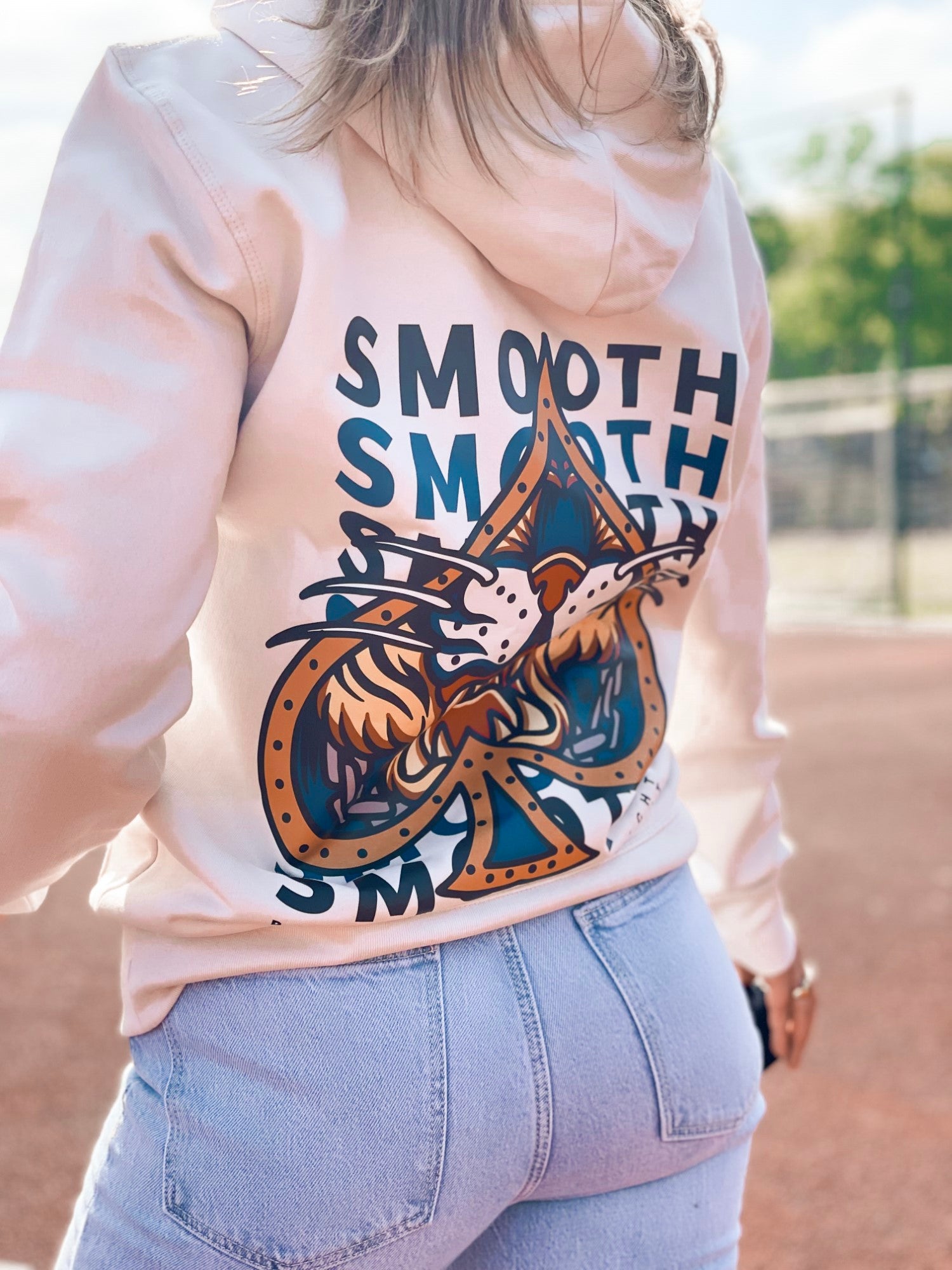 Vintage White Hoodie / Ace Women