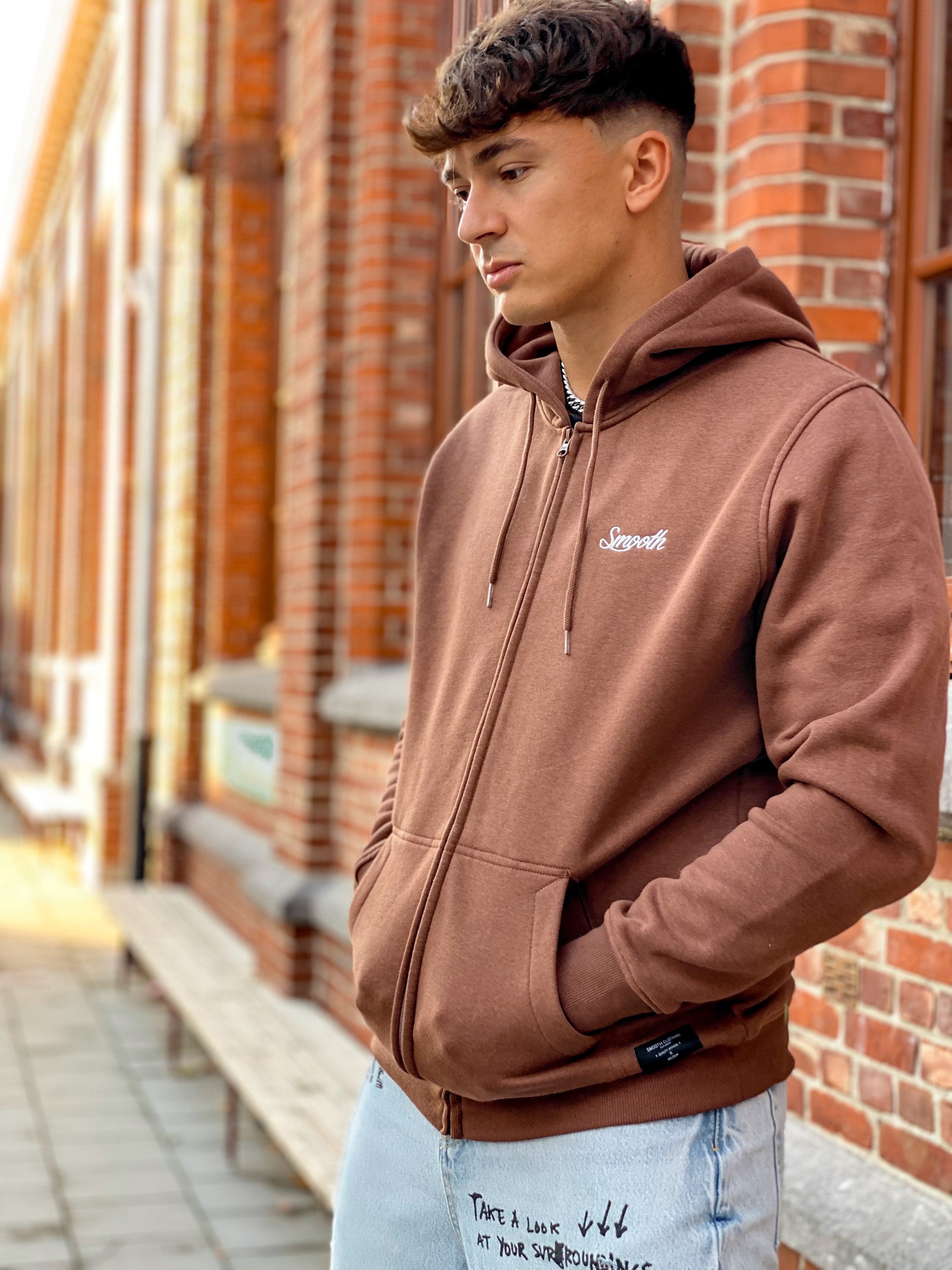 Copper Zip Hoodie / Originals Minimal White Men