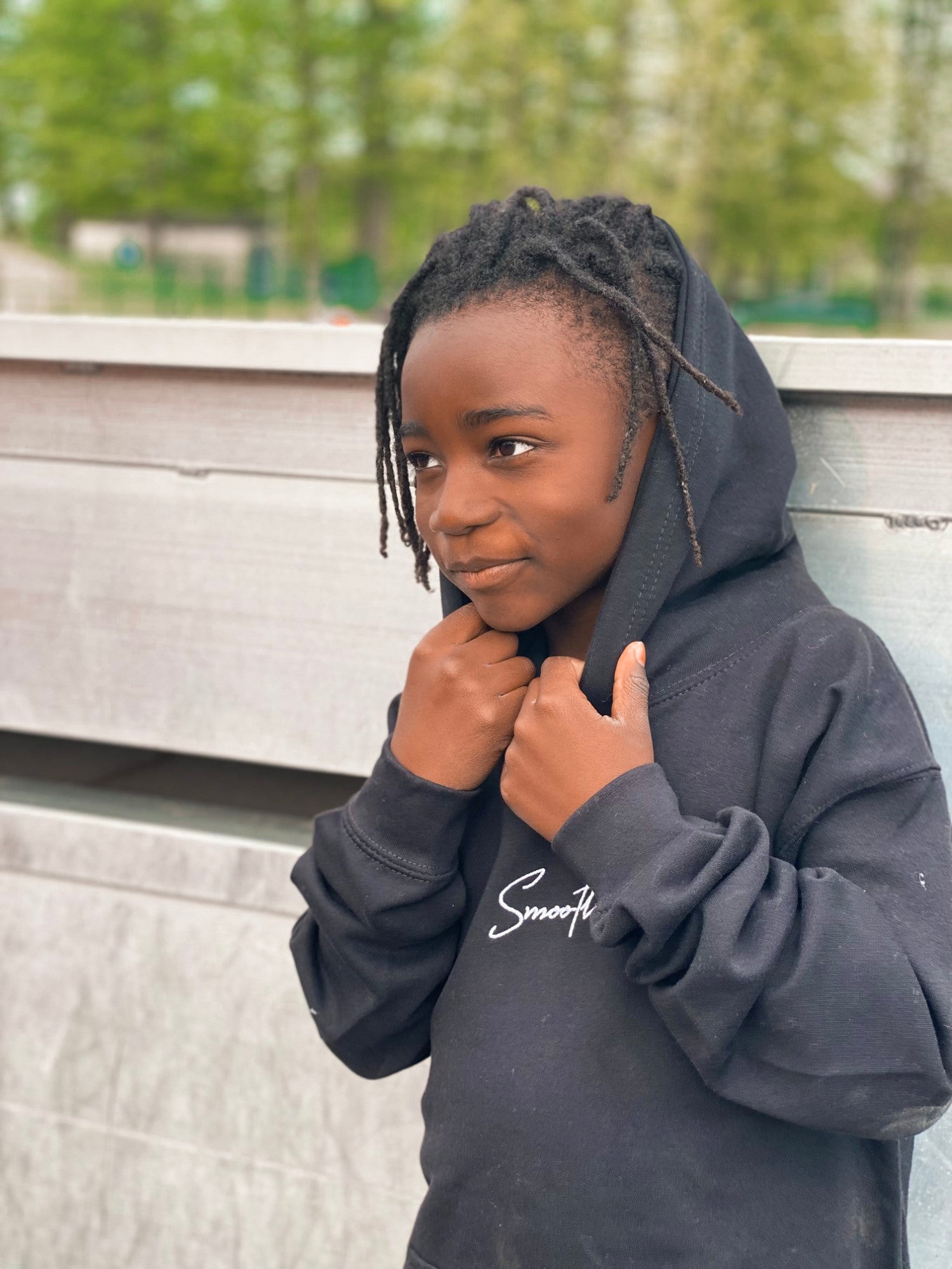 Black Kids Hoodie / Signature White Boys