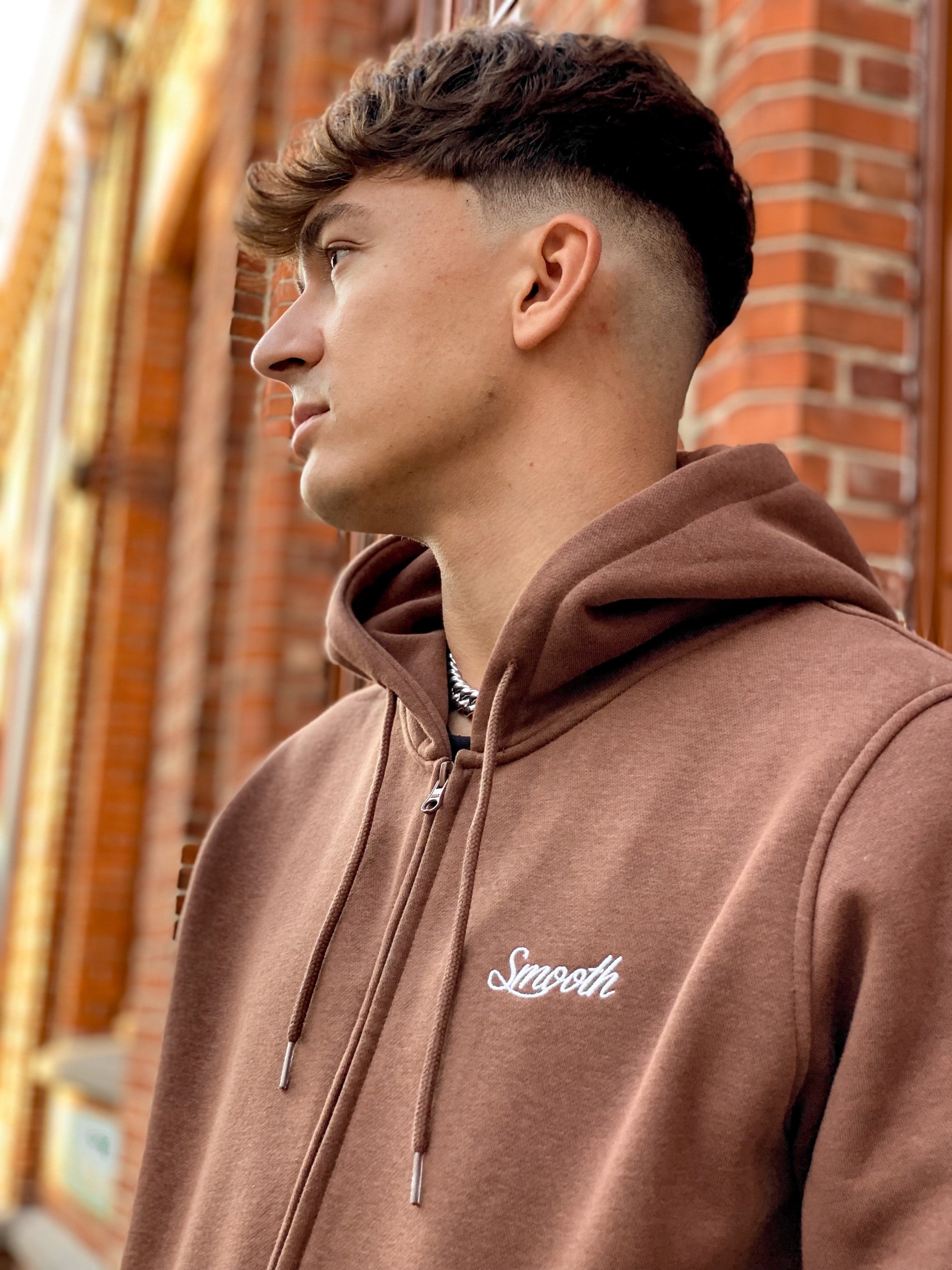 Copper Zip Hoodie / Originals Minimal White Men