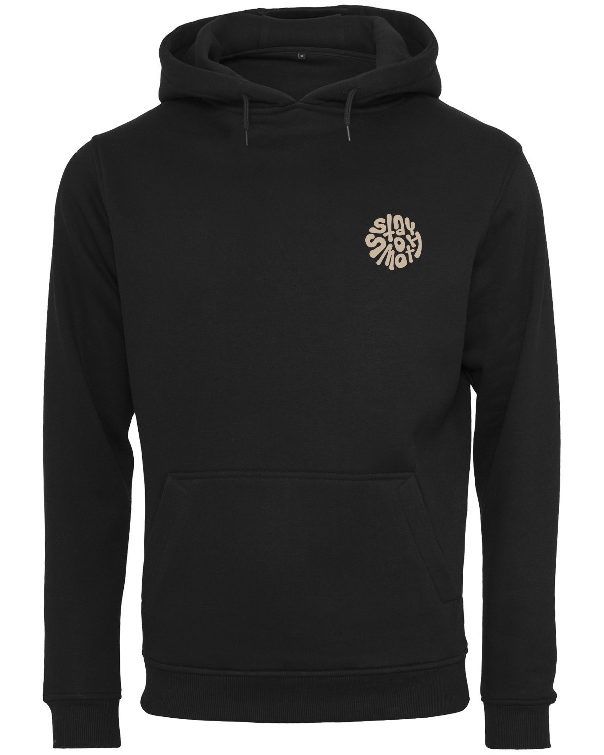 Black Hoodie / Stay Smooth Sand Front+Back Men
