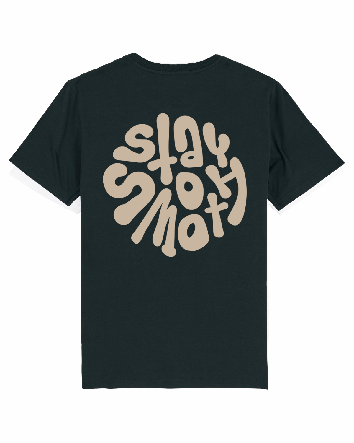 Black T / Stay Smooth Sand Front+Back Women