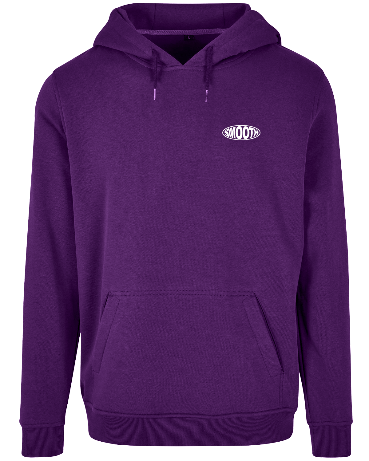 Dark Purple Kids Hoodie / Oval White Front+Back Boys