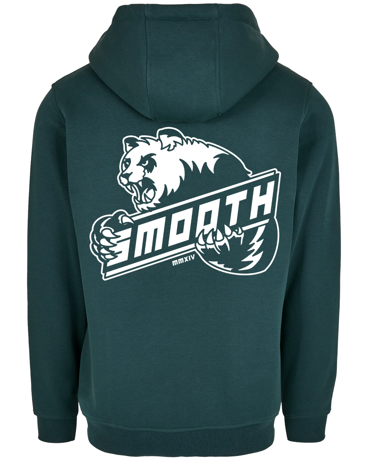 Bottle Green Hoodie / Bad Panda White Front+Back Women