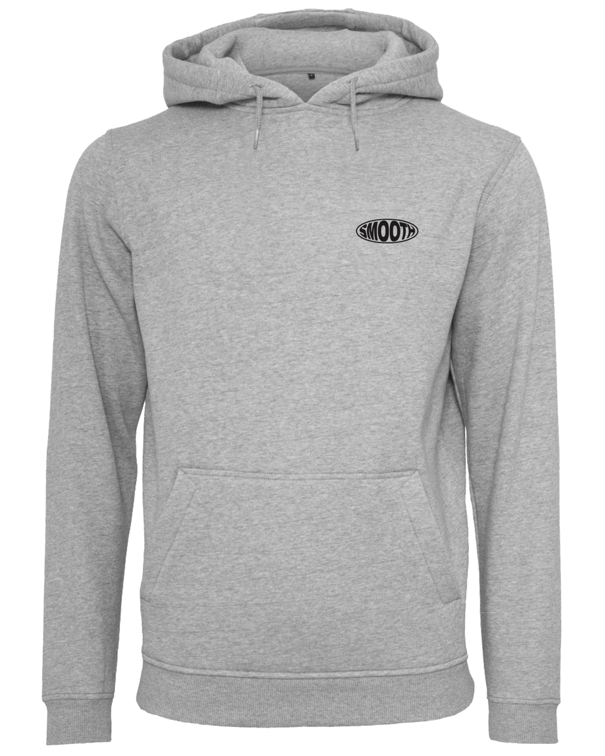 Grey Hoodie / Oval Black Front+Back Men