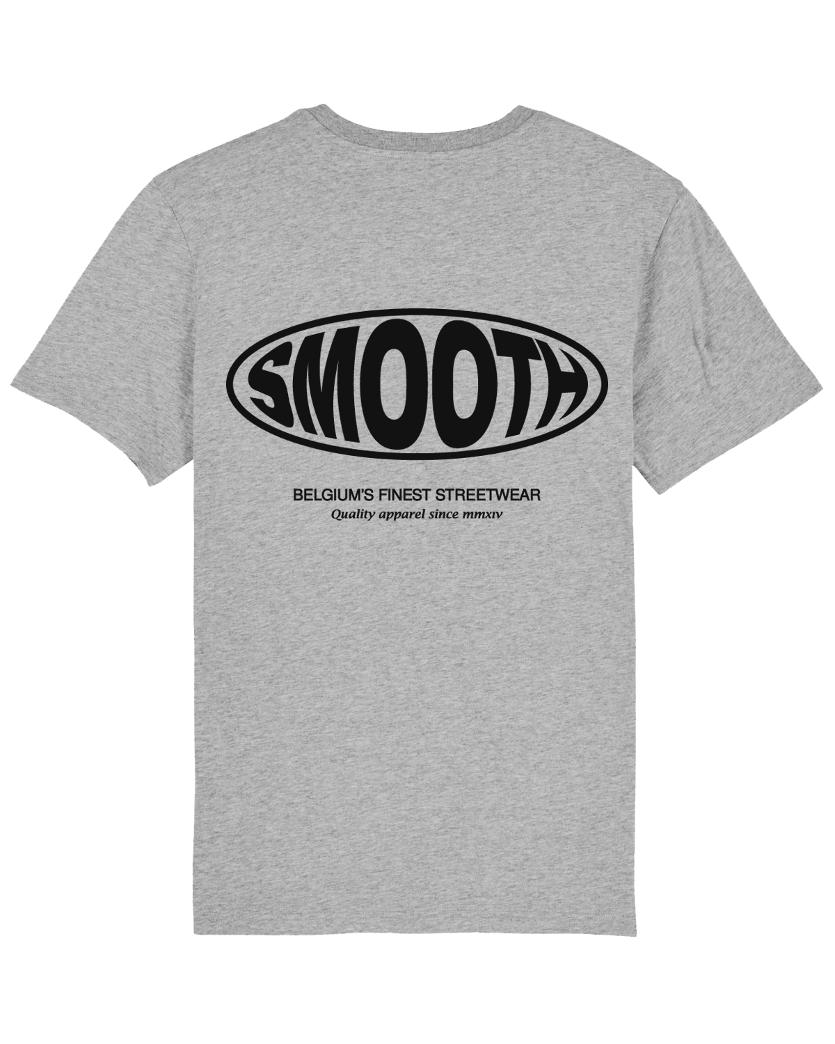 Grey T / Oval Black Front+Back Women