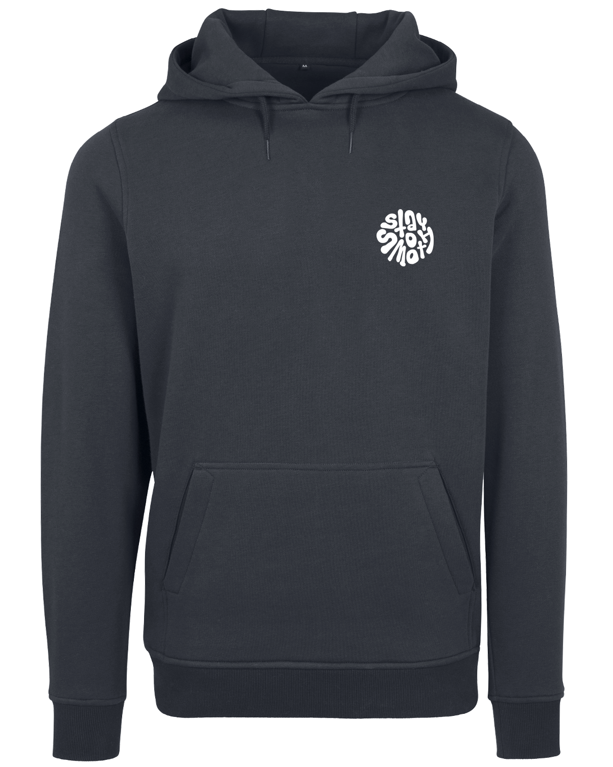 Ink Blue Hoodie / Stay Smooth White Front+Back Women