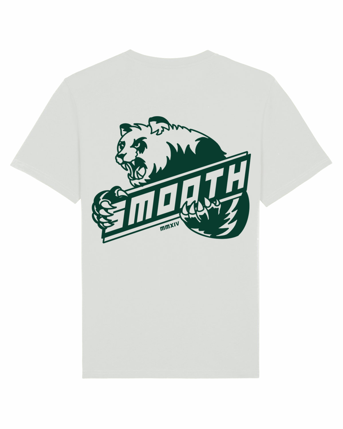 Soft Concrete T / Bad Panda Emerald Front+Back Men