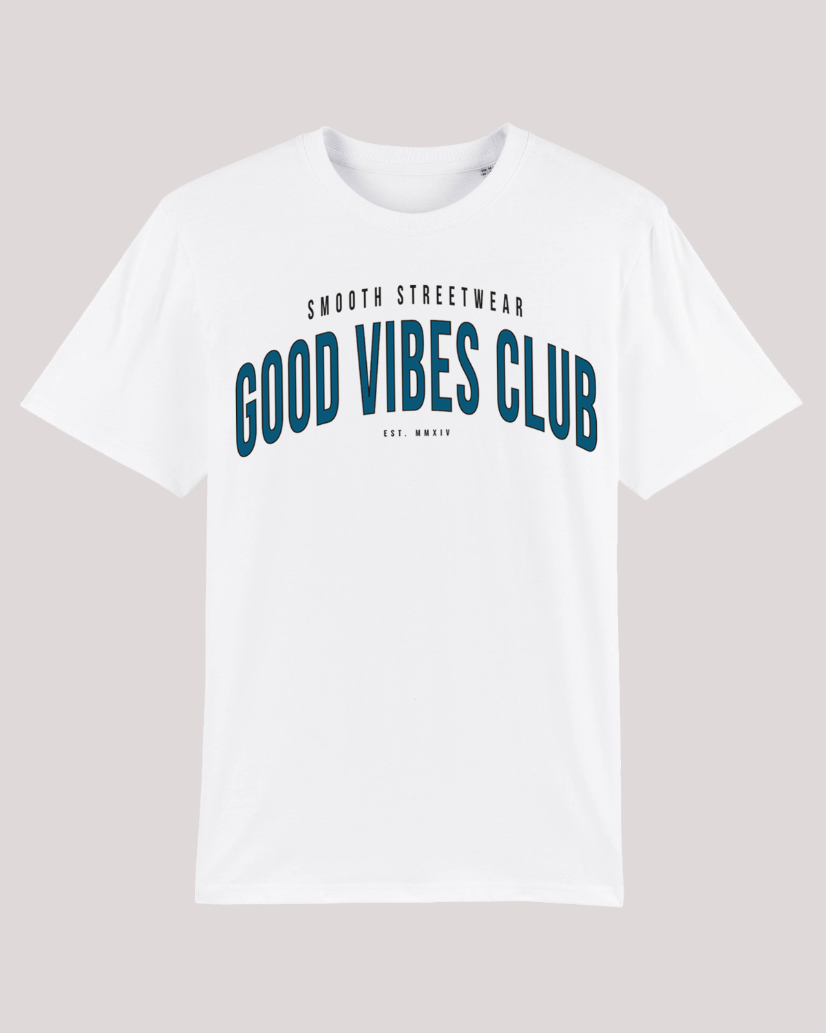 White Kids T / Varsity Black Outline Boys