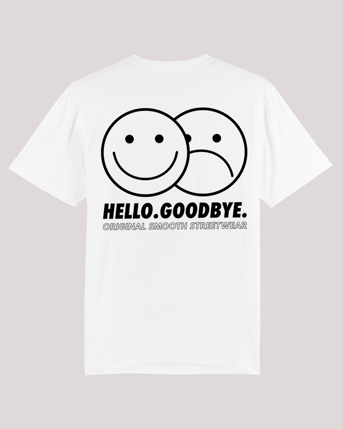 White T / Smiles Black Front+Back Women