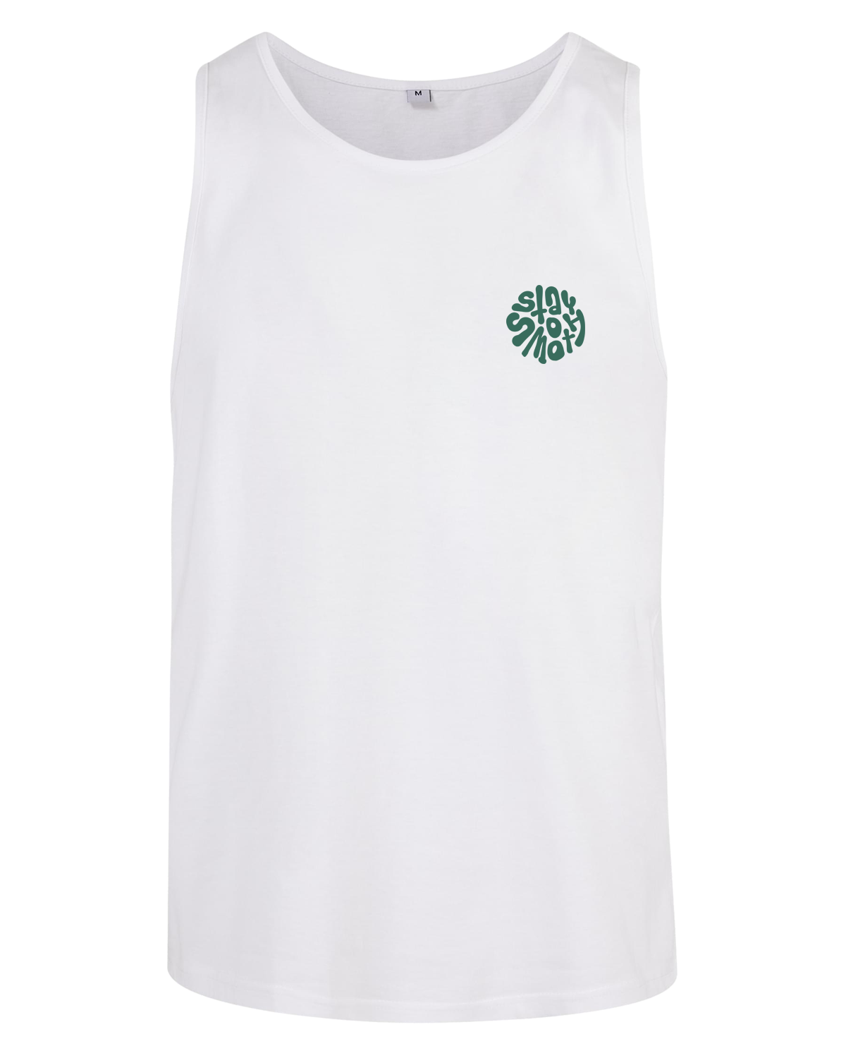 White Top / Stay Smooth Green Front