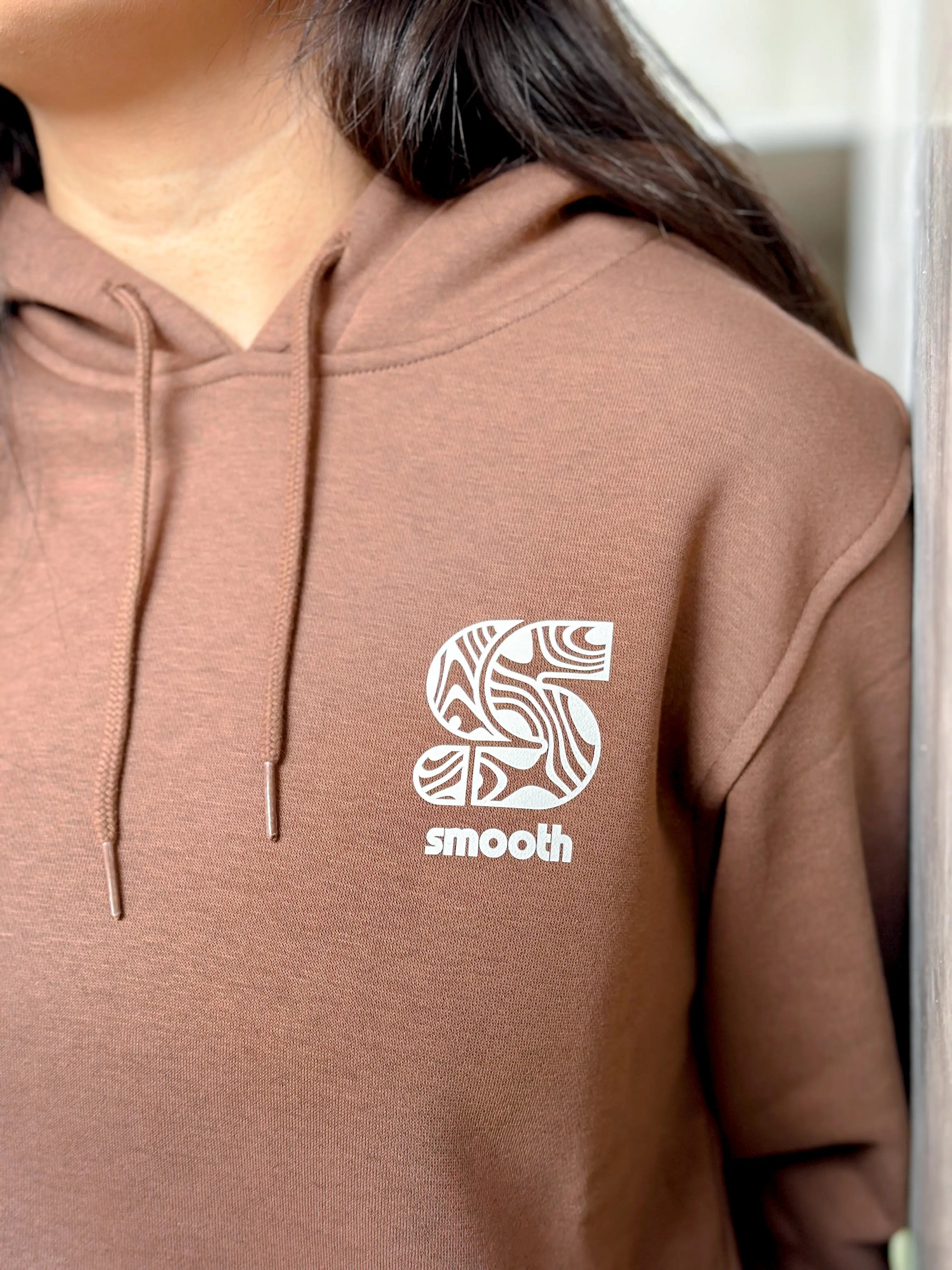 Copper Hoodie / S Pattern White Front Women