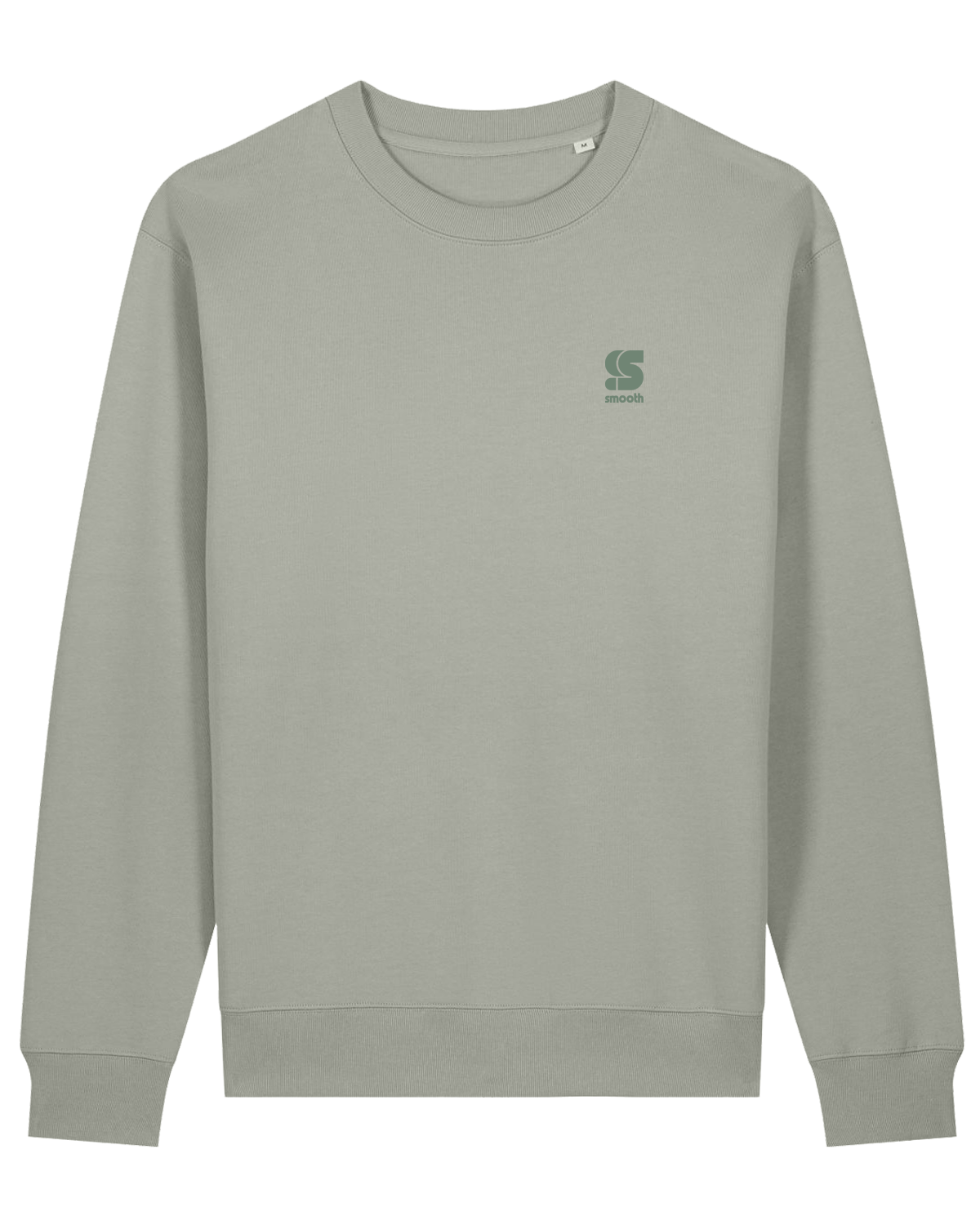 Almond Green Crew / S Embroidery