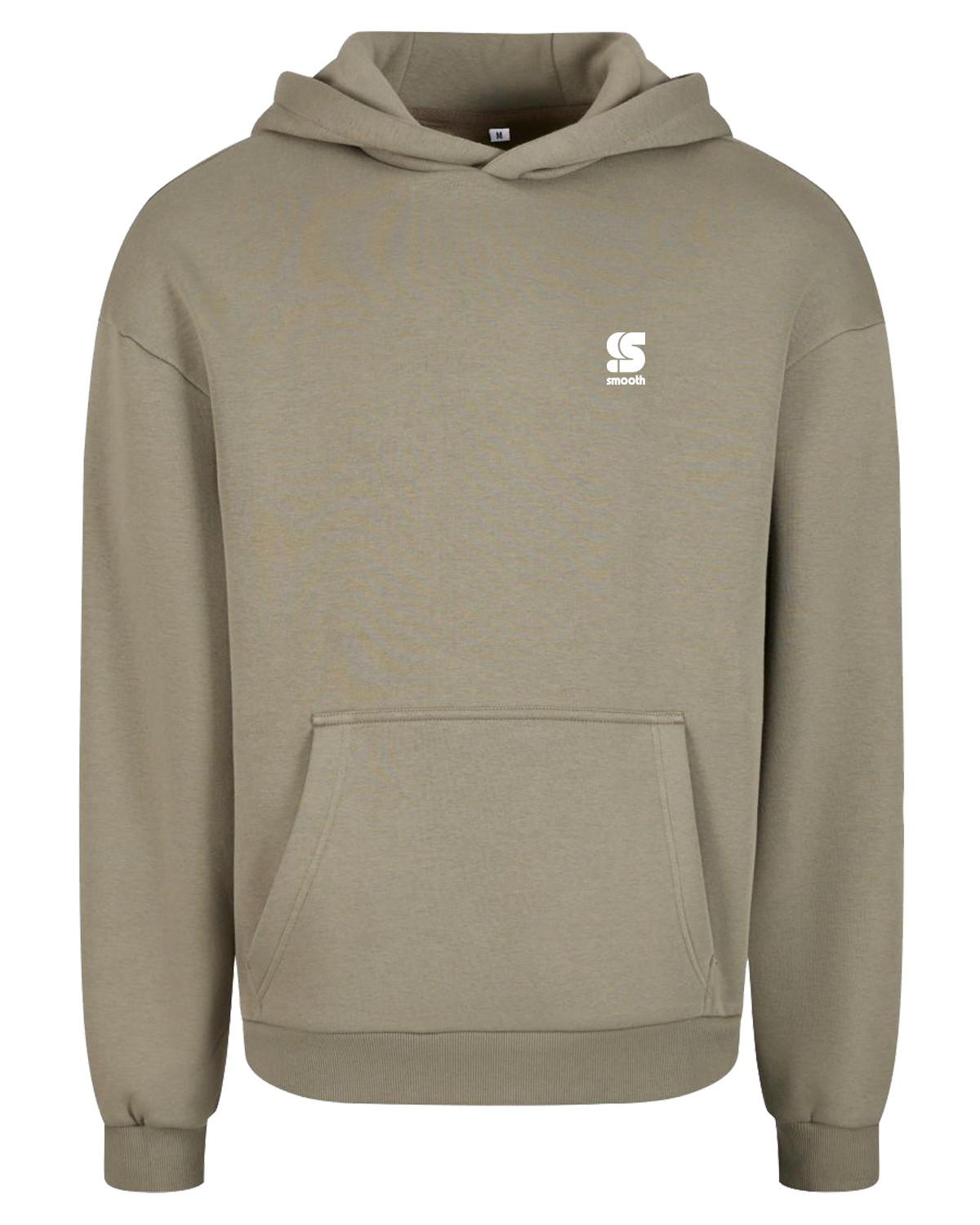 Almond Green Heavy Oversized Hoodie / S Embroidery