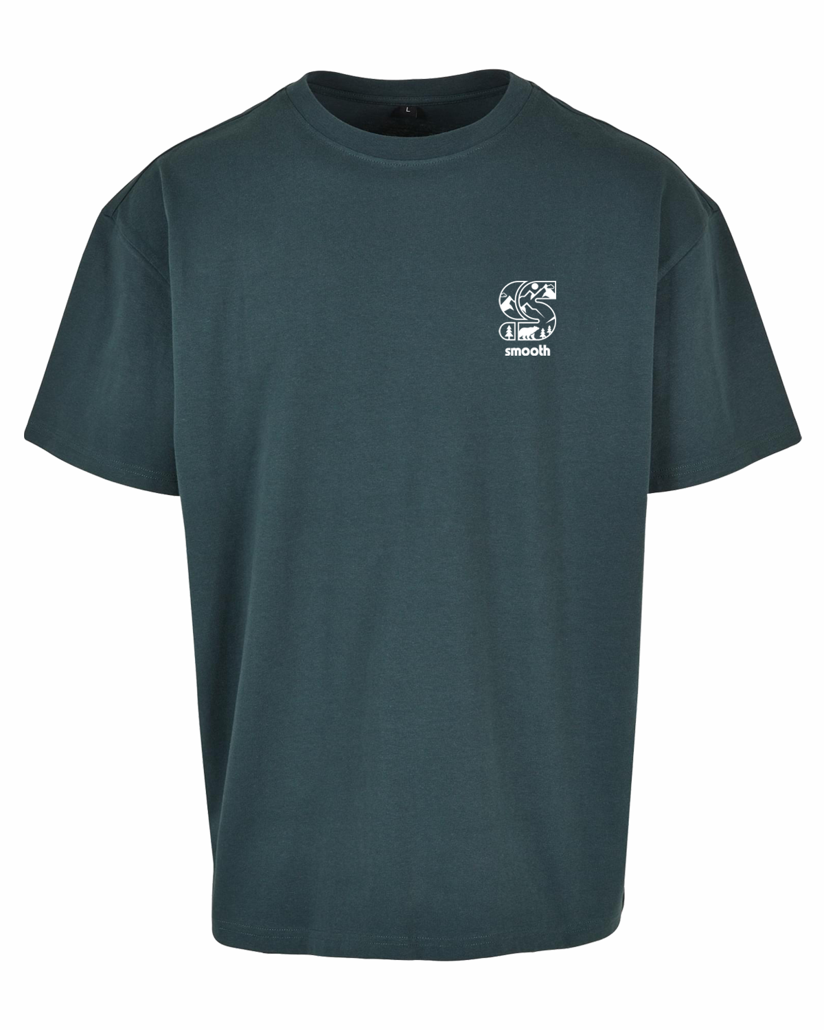 Bottle Green Heavy T / S Mountains