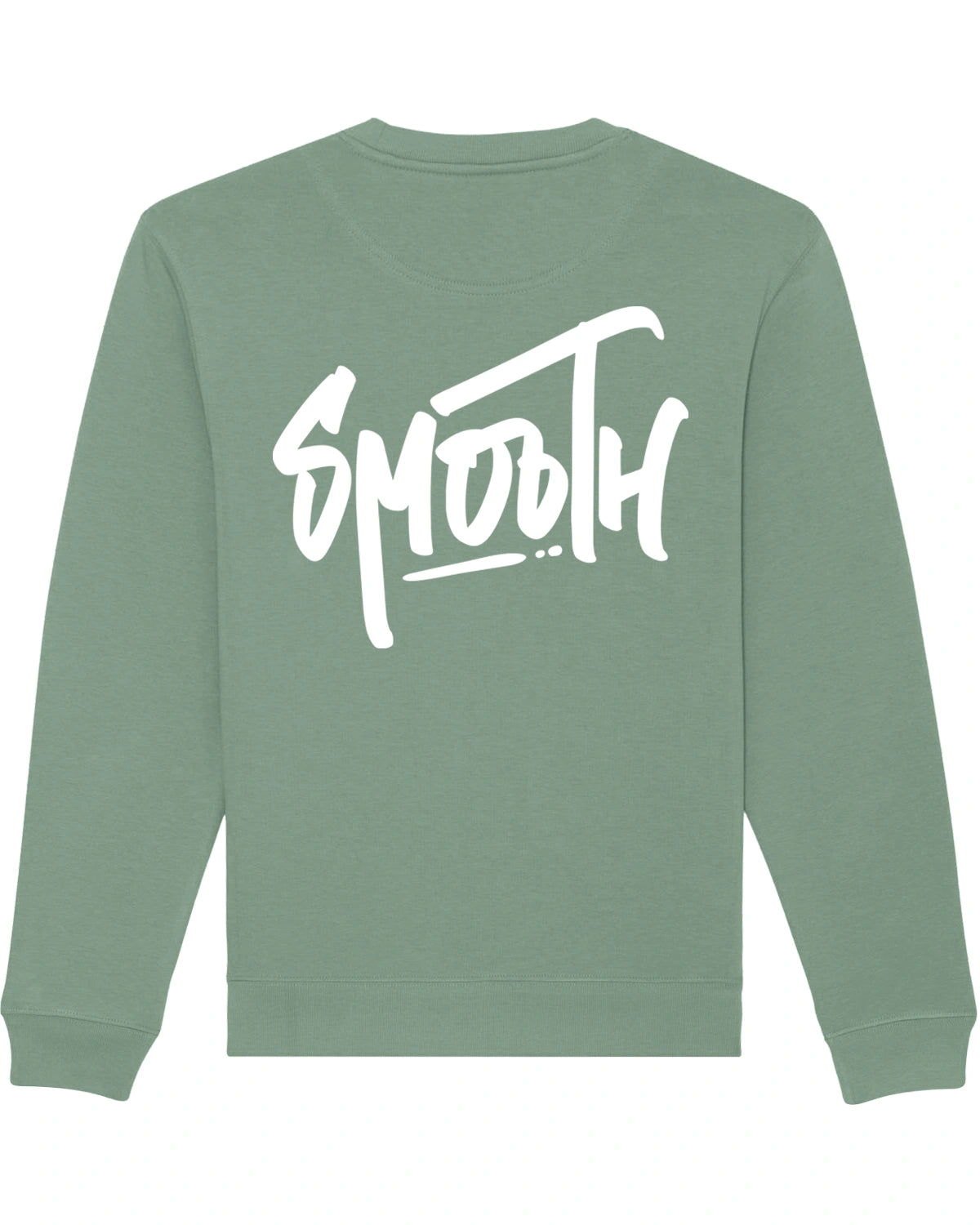 Dusty Green Kids Crew / Dainty White Front+Back Girls