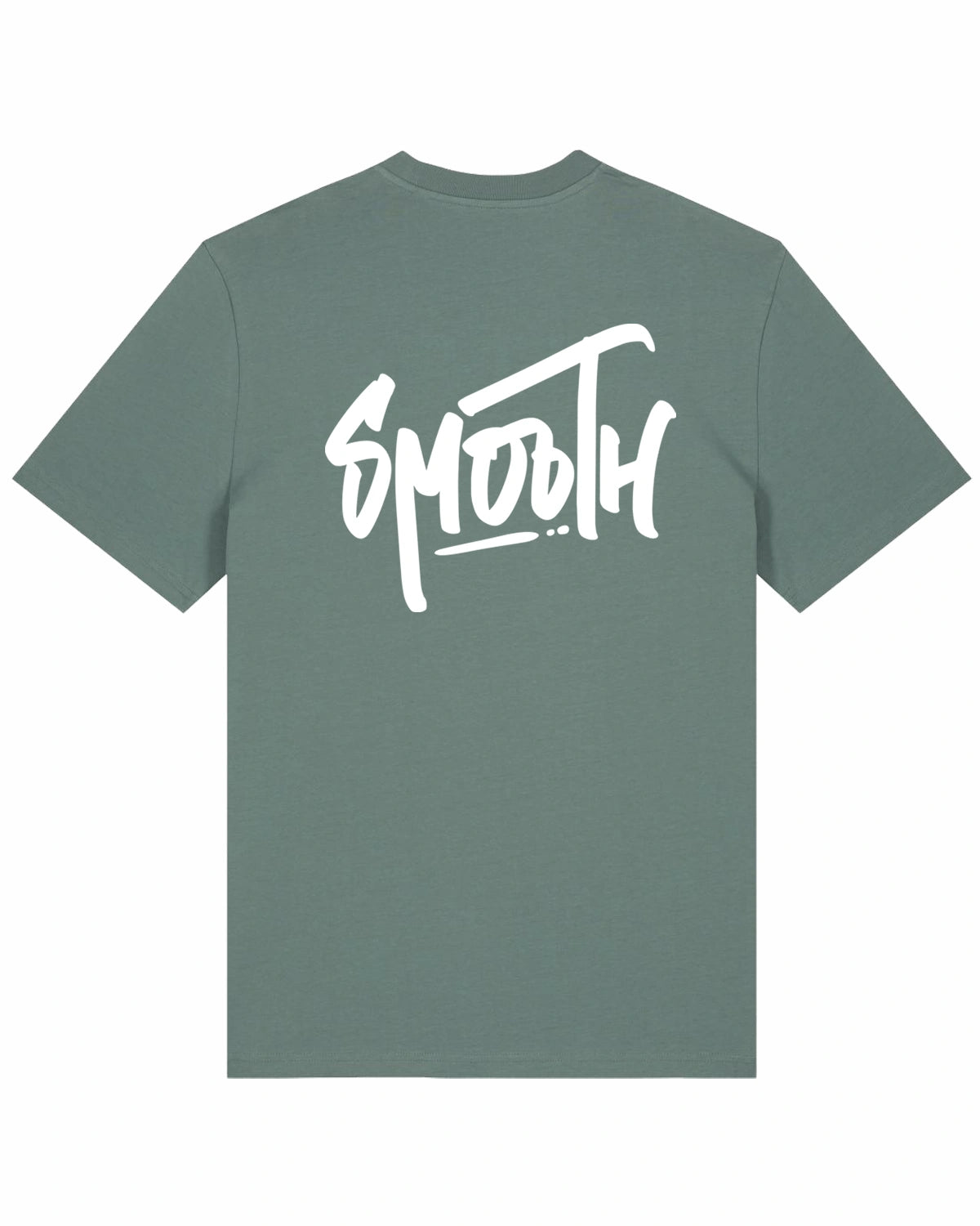 Dusty Green T / Dainty White Front+Back Men