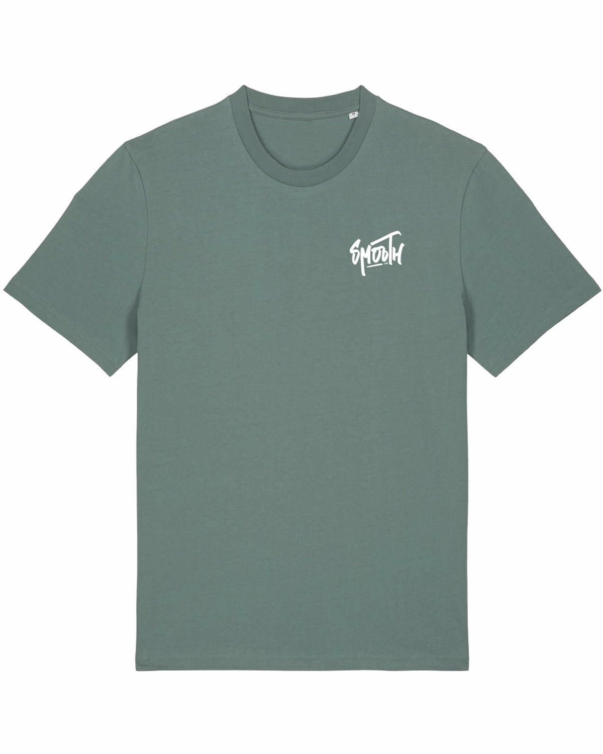 Dusty Green T / Dainty White Front+Back Men