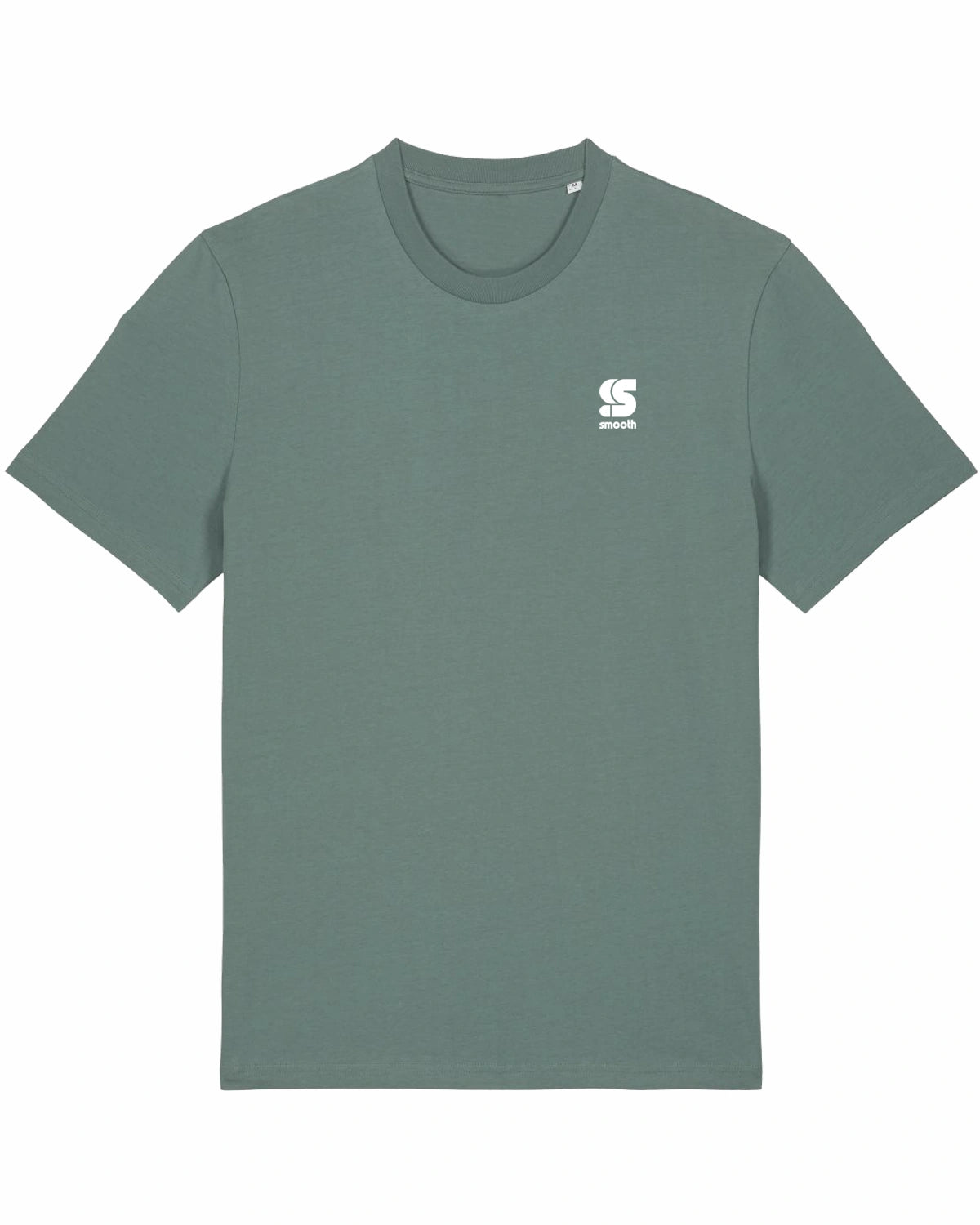 Dusty Green T / S Embroidered White Men