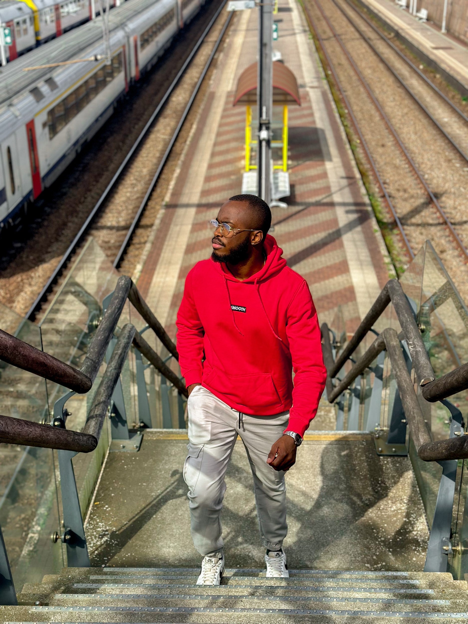 Red Hoodie / Black Box Men