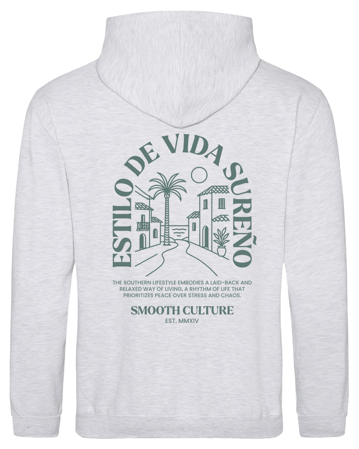 Light Grey Summer Hoodie / Vida Sureño Men