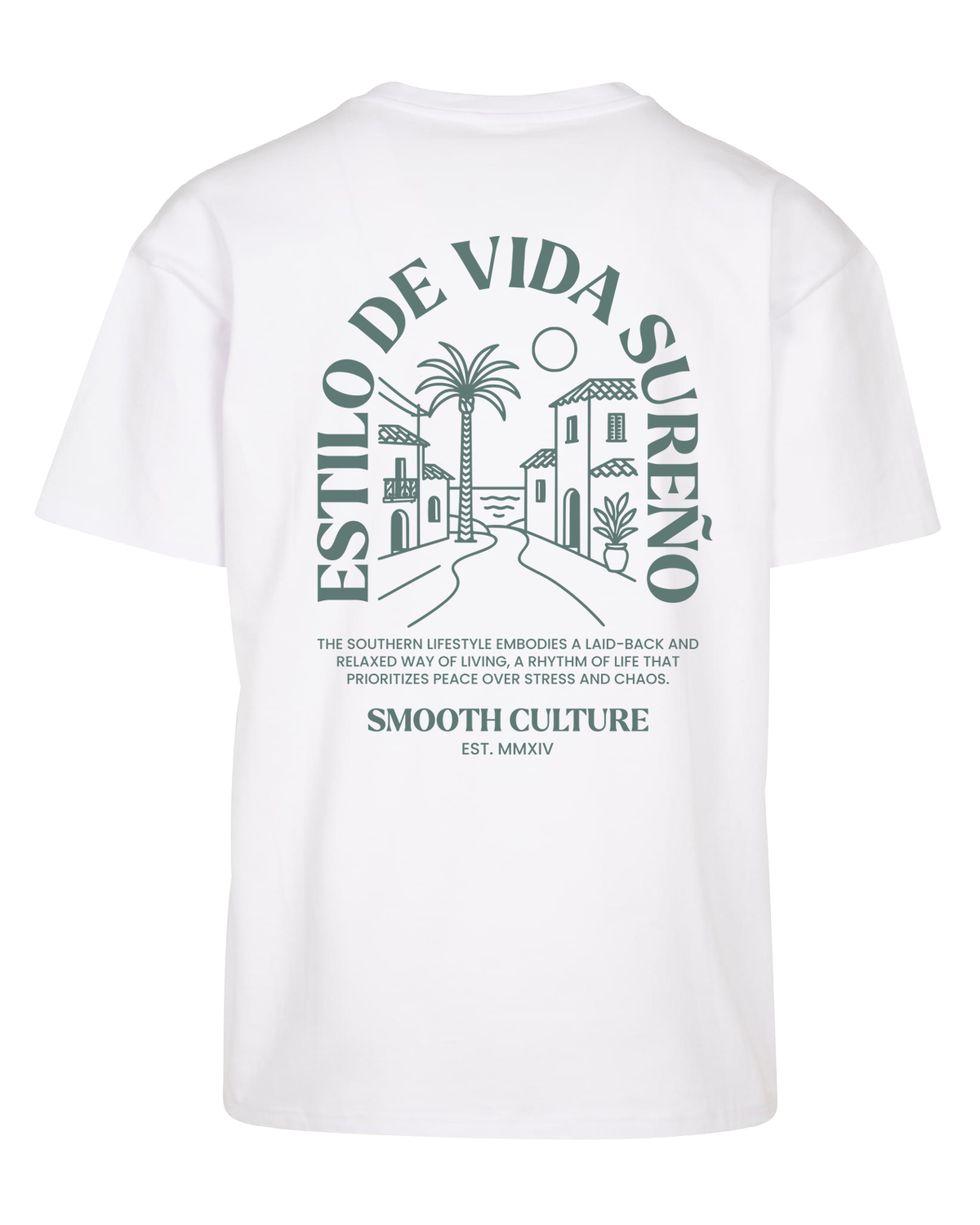 White Heavy Oversized T / Vida Sureño Men