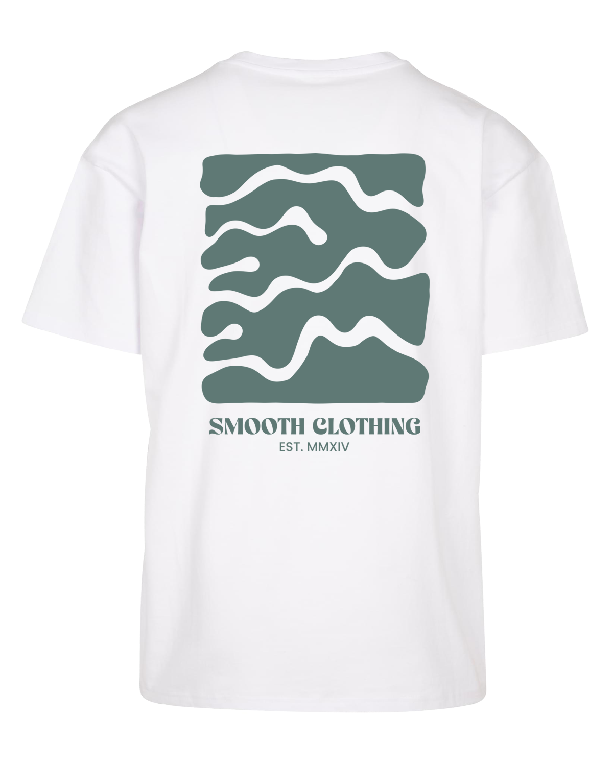 White Heavy Oversized T / Waves Men
